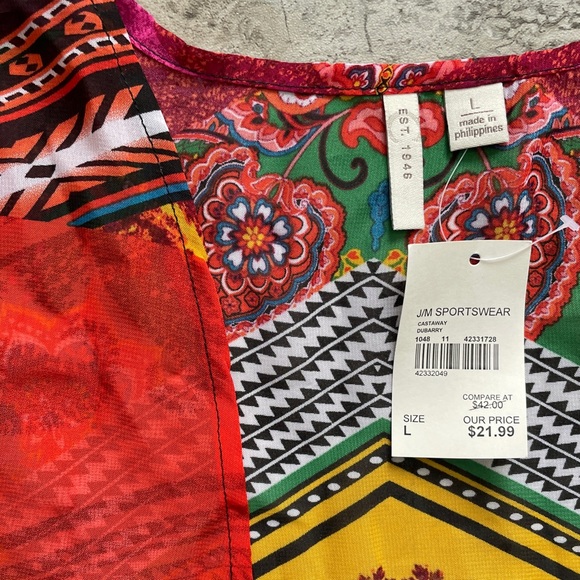 NWT colorful sheer kimono - Picture 2 of 5